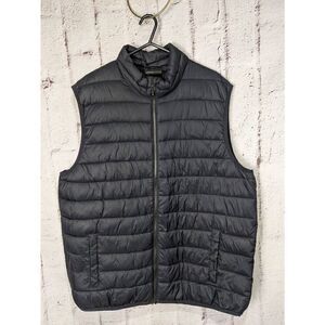 Swiss‎ Tech Puffer Vest Full Zip up Black Mens XL pockets